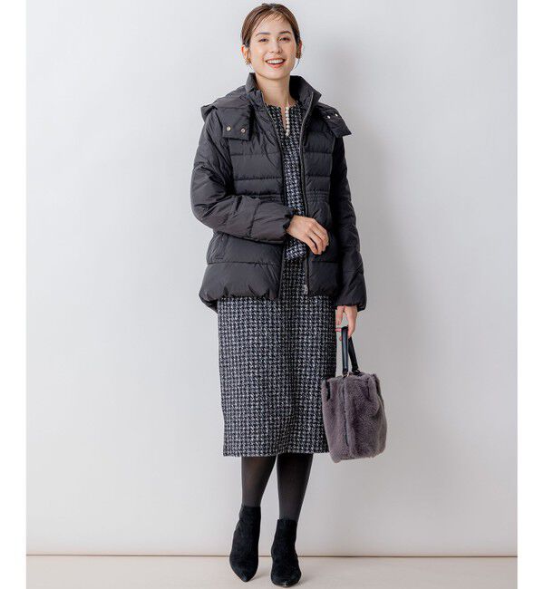 組曲「【洗える・2WAY】ライトタフタショートダウン」|ダウン|