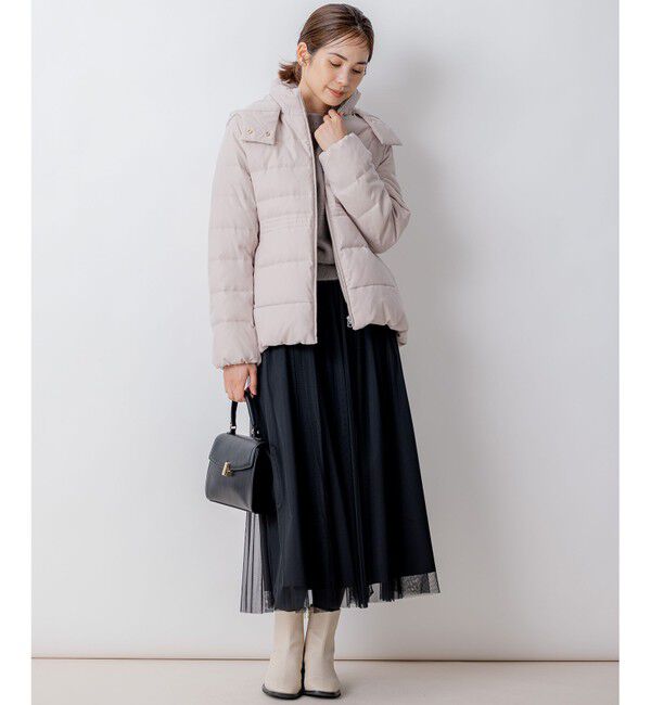 組曲「【洗える・2WAY】ライトタフタショートダウン」|ダウン|