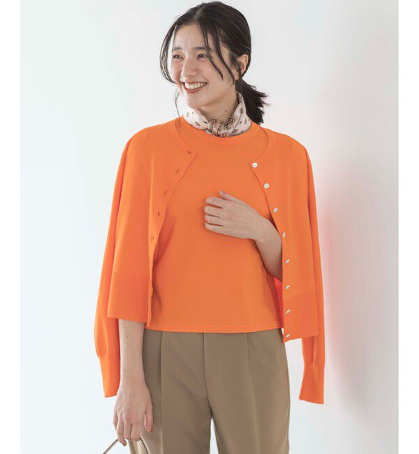 組曲「【UVケア・接触冷感】MINA ニットカーディガン」|カーディガン|