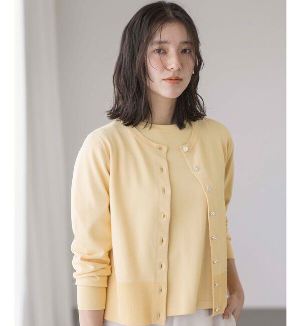 組曲「【UVケア・接触冷感】MINA ニットカーディガン」|カーディガン|【WEB限定】ｸ