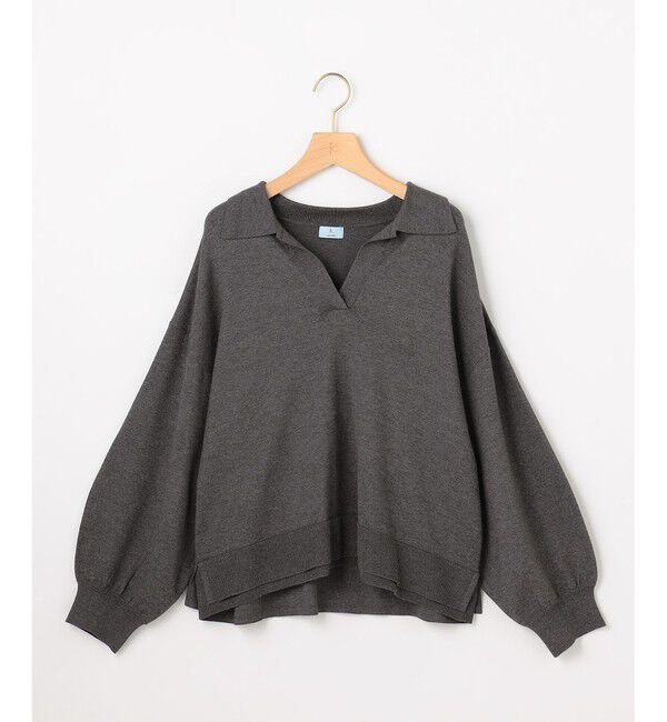 組曲「【加藤ローサさん着用】ポロ襟ストレッチニット」|ニット・セーター|