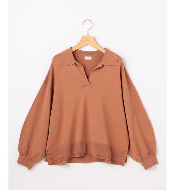 組曲「【加藤ローサさん着用】ポロ襟ストレッチニット」|ニット・セーター|