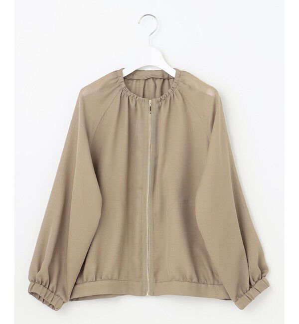 自由区「【洗える】メッシュ ブルゾン」|ブルゾン・スタジャン|