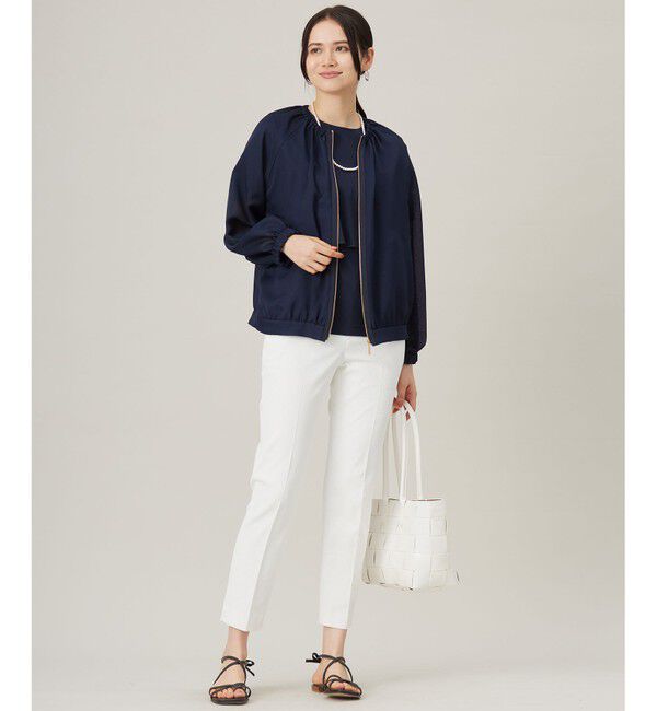 自由区「【洗える】メッシュ ブルゾン」|ブルゾン・スタジャン|