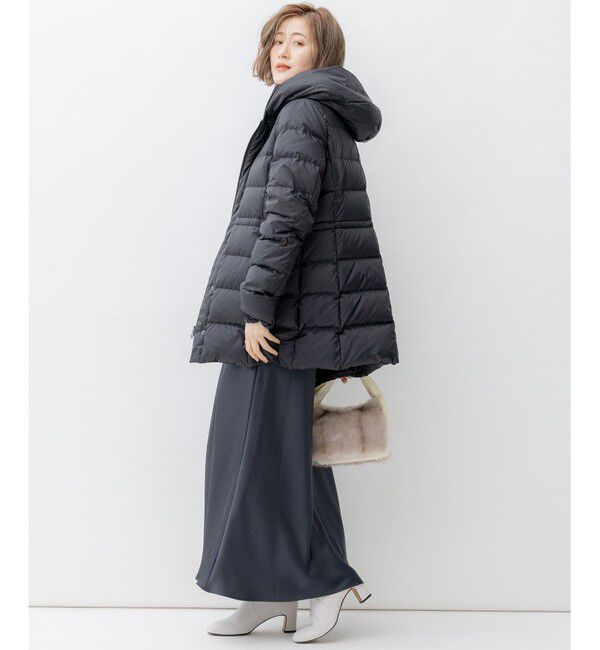 23区「【VERY掲載/新色追加】シレータフタ ミドル丈 ダウンコート」|ダウン|