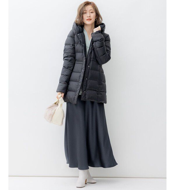 23区「【VERY掲載/新色追加】シレータフタ ミドル丈 ダウンコート」|ダウン|