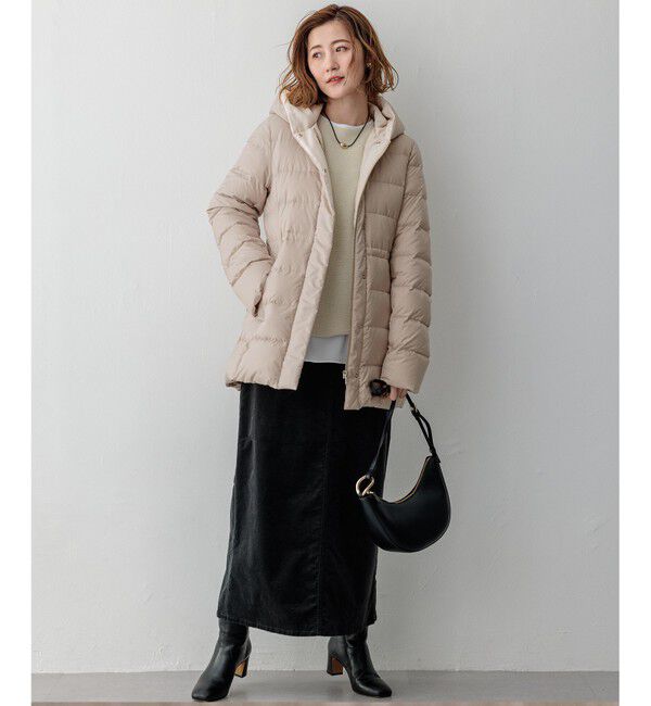 23区「【VERY掲載/新色追加】シレータフタ ミドル丈 ダウンコート」|ダウン|