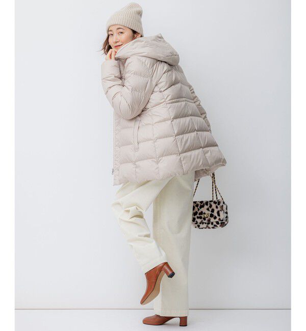 23区「【VERY掲載/新色追加】シレータフタ ミドル丈 ダウンコート」|ダウン|