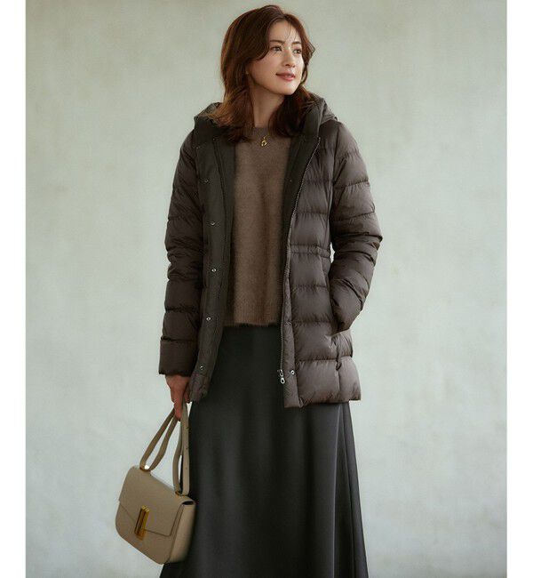 23区「【VERY掲載/新色追加】シレータフタ ミドル丈 ダウンコート」|ダウン|