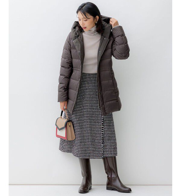 23区「【VERY掲載/新色追加】シレータフタ ミドル丈 ダウンコート」|ダウン|