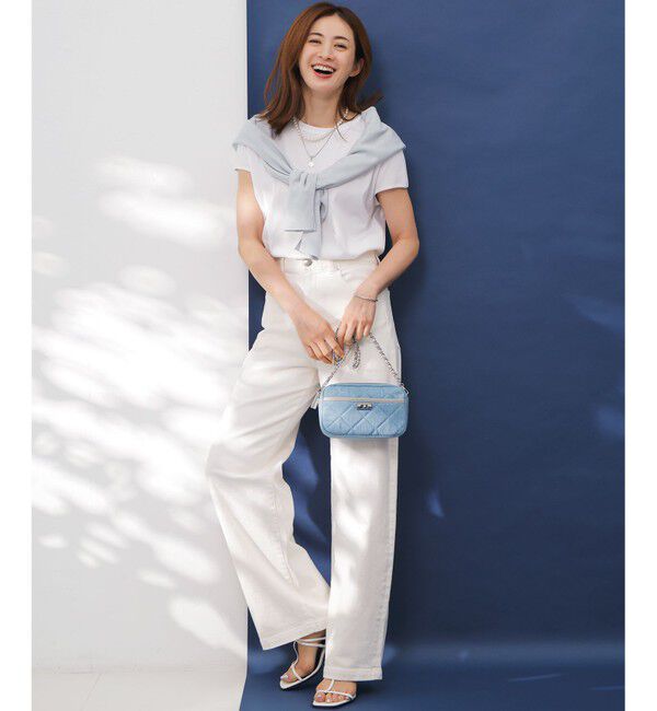 23区「【滝沢眞規子さん着用/VERY・Oggi掲載】23区DENIM ストレッチ ワイドパンツ」|デニム|