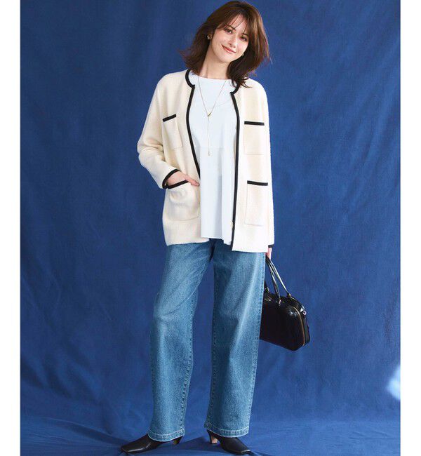 23区「【滝沢眞規子さん着用/VERY・Oggi掲載】23区DENIM ストレッチ ワイドパンツ」|デニム|