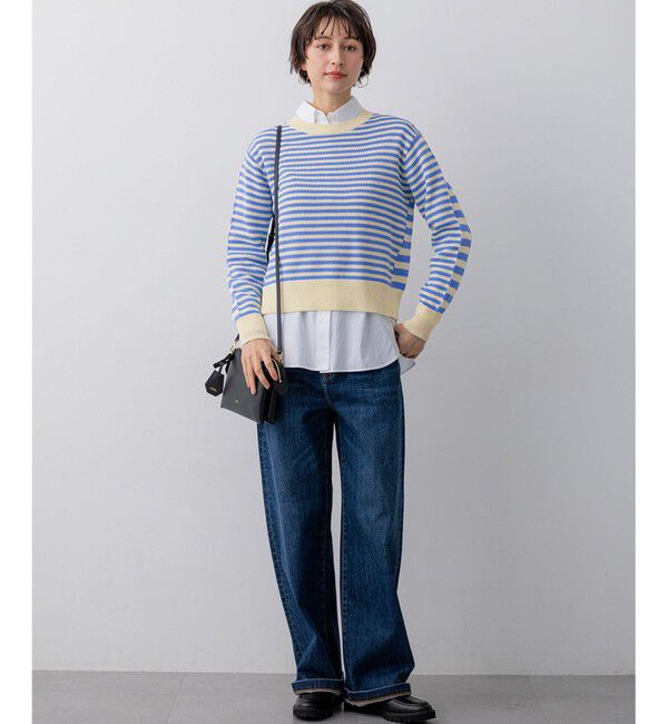 23区「【滝沢眞規子さん着用/VERY・Oggi掲載】23区DENIM ストレッチ ワイドパンツ」|デニム|