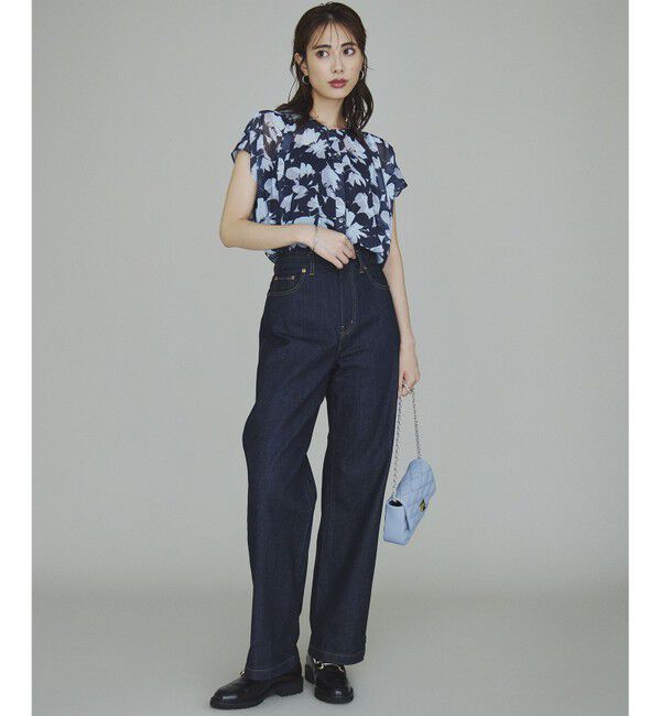 23区「【滝沢眞規子さん着用/VERY・Oggi掲載】23区DENIM ストレッチ ワイドパンツ」|デニム|