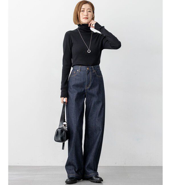 23区「【滝沢眞規子さん着用/VERY・Oggi掲載】23区DENIM ストレッチ ワイドパンツ」|デニム|