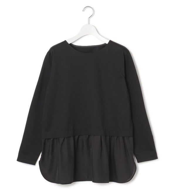 23区「【洗える】シアータフタ コンビ カットソー」|Tシャツ・カットソー|