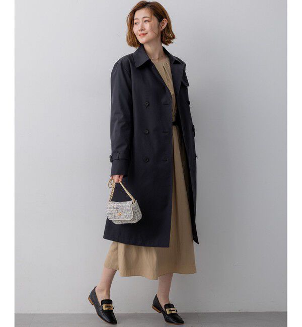 23区「エアータンブラー TCギャバジン ロング トレンチコート」|トレンチコート|