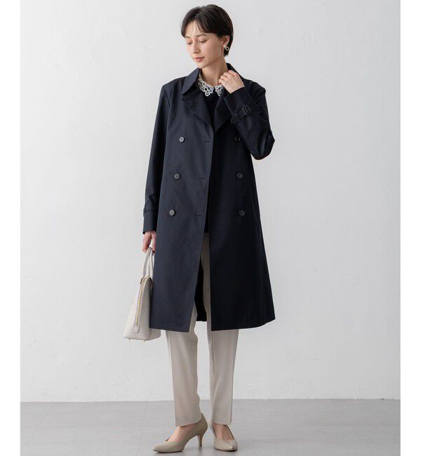 23区「エアータンブラー TCギャバジン ロング トレンチコート」|トレンチコート|