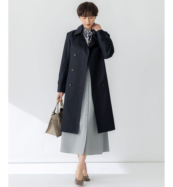 23区「エアータンブラー TCギャバジン ロング トレンチコート」|トレンチコート|