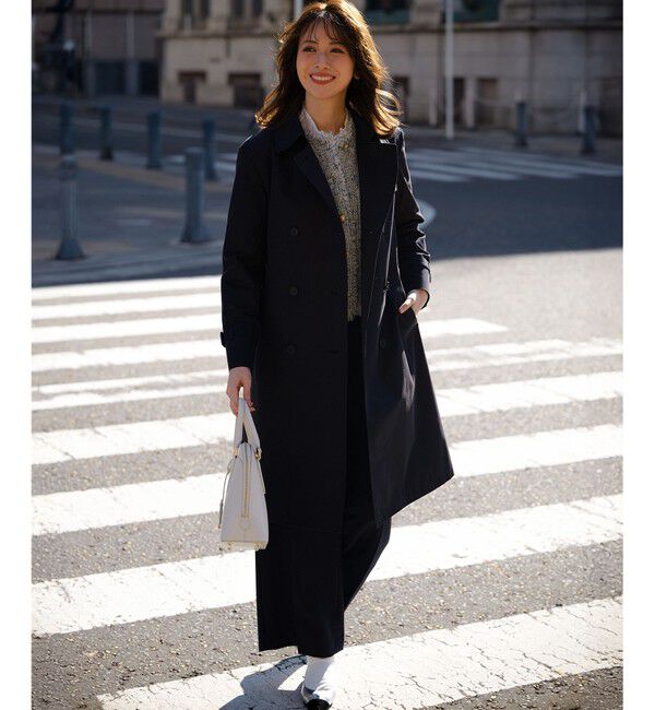 23区「エアータンブラー TCギャバジン ロング トレンチコート」|トレンチコート|