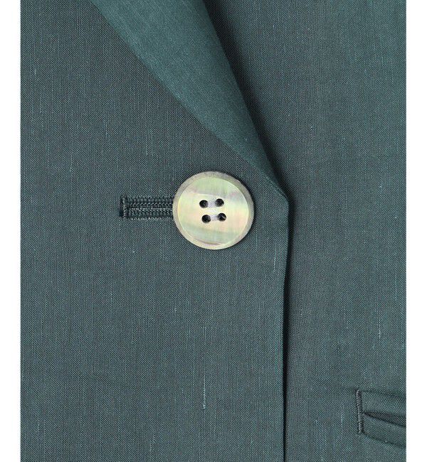 23区「【洗える】リネンレーヨンストレッチ ダブル ジャケット」|テーラードジャケット|