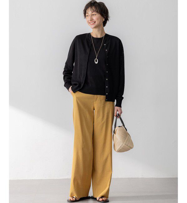 23区「【Oggi6月号掲載】ピュアリネンハイゲージ カーディガン」|カーディガン|