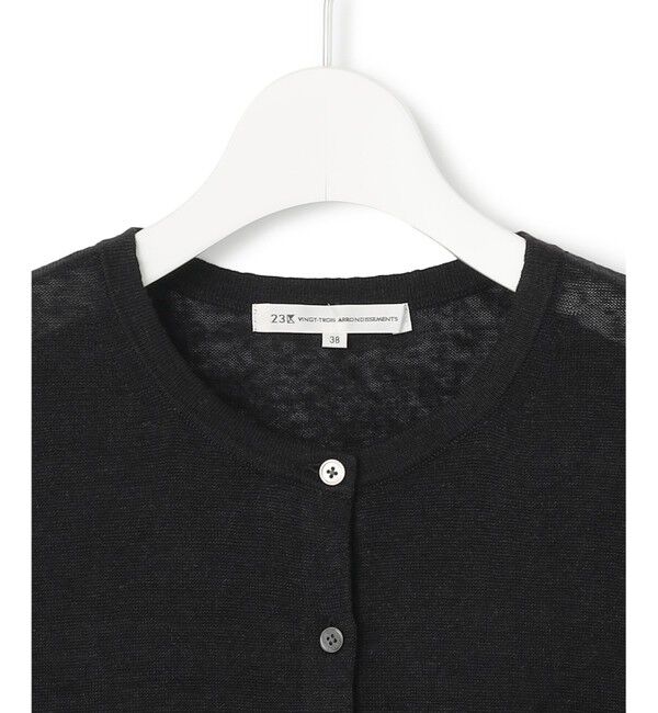 23区「【Oggi6月号掲載】ピュアリネンハイゲージ カーディガン」|カーディガン|