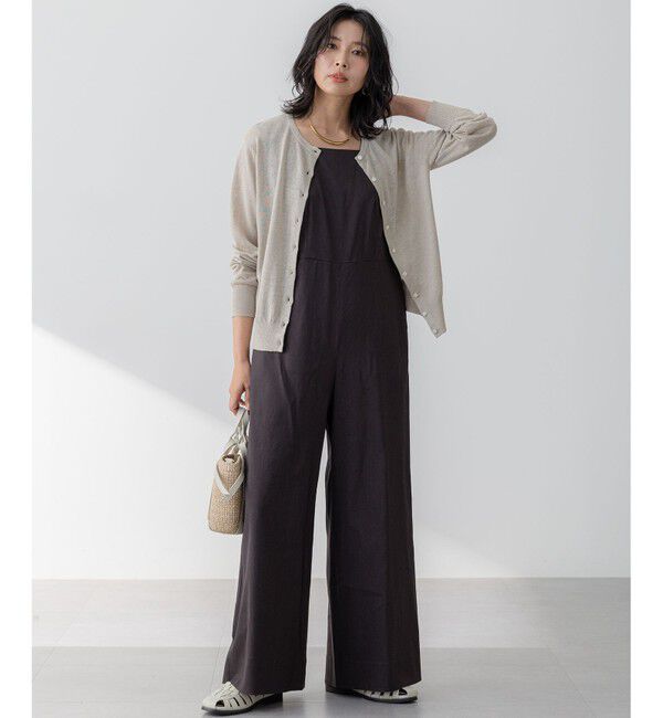 23区「【Oggi6月号掲載】ピュアリネンハイゲージ カーディガン」|カーディガン|