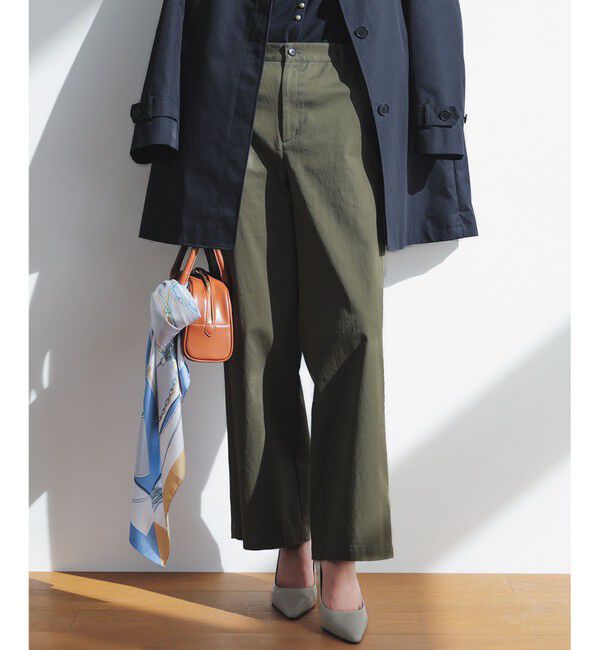 23区「【Oggi掲載】ストレッチギャバ チノ パンツ」|チノ|カーキ系