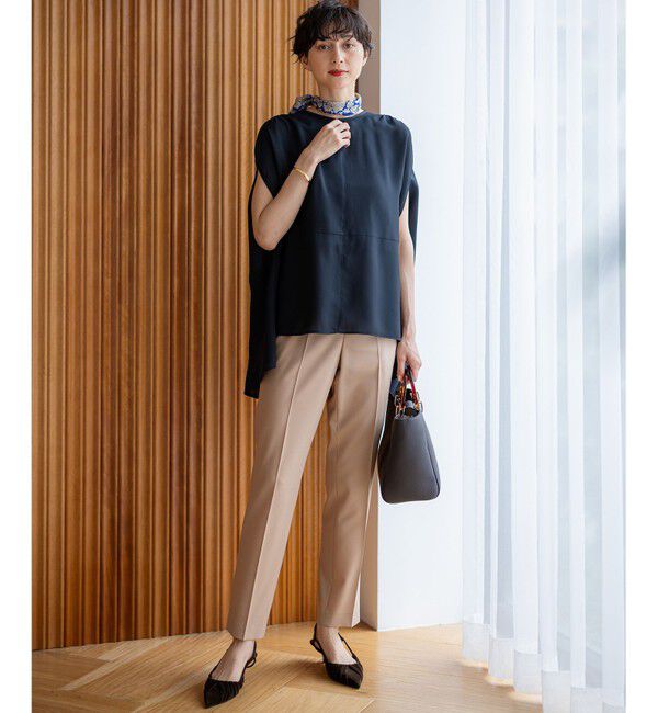 23区「【一部店舗限定/UVカット/洗える】ライトウェイトツイル ケープ付き ワンピース」|ワンピース|