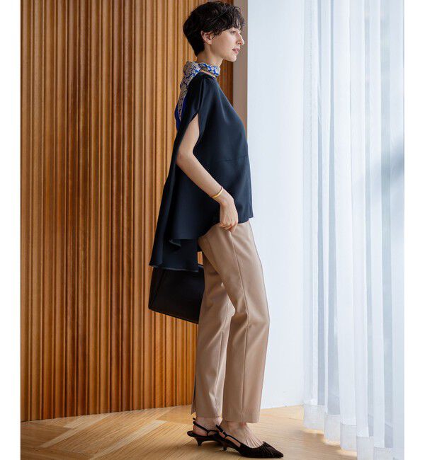 23区「【一部店舗限定/UVカット/洗える】ライトウェイトツイル ケープ付き ワンピース」|ワンピース|