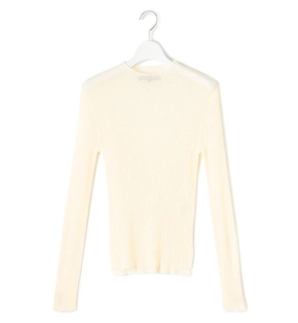 23区「【洗える】シアーリブハイネック ニット」|ニット・セーター|