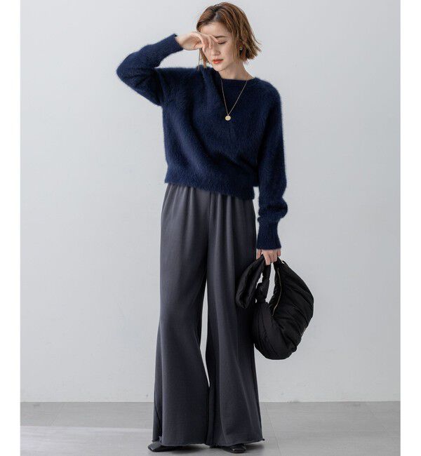 23区「フォックスカシミヤファー ショート丈 ニット」|ニット・セーター|