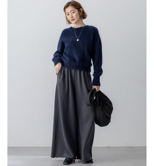 23区「フォックスカシミヤファー ショート丈 ニット」|ニット・セーター|