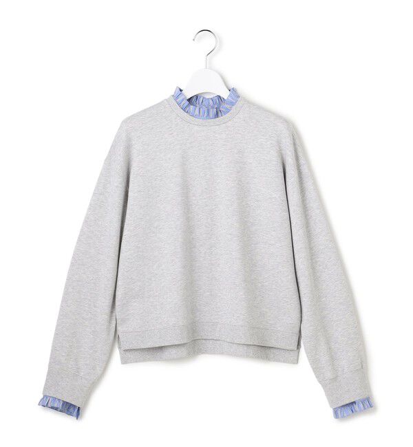 23区「【WEB＆一部店舗限定】クリアコットンテリー ストライプフリル スウェット」|スウェット・ジャージ|