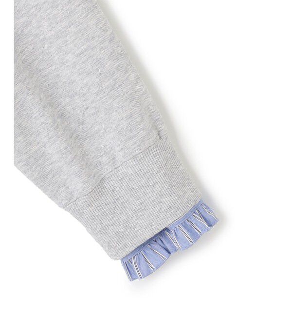 23区「【WEB＆一部店舗限定】クリアコットンテリー ストライプフリル スウェット」|スウェット・ジャージ|