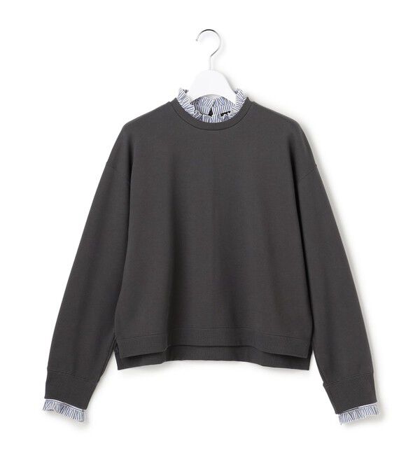 23区「【WEB＆一部店舗限定】クリアコットンテリー ストライプフリル スウェット」|スウェット・ジャージ|