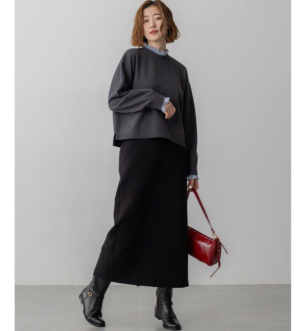 23区「【WEB＆一部店舗限定】クリアコットンテリー ストライプフリル スウェット」|スウェット・ジャージ|