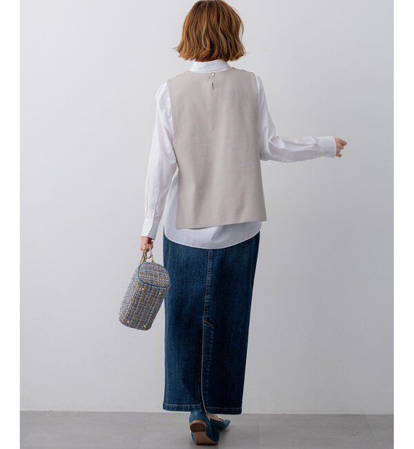 23区「【見上愛さん着用/VERY掲載】CANCLINI シャーティング ベーシックシャツ」|シャツ・ブラウス|