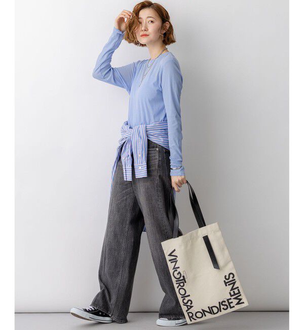 23区「【見上愛さん着用/VERY掲載】CANCLINI シャーティング ベーシックシャツ」|シャツ・ブラウス|