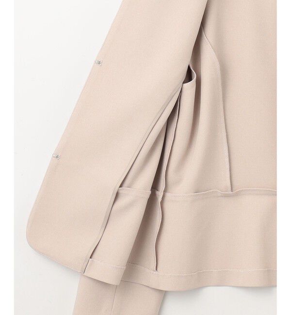 ANY SIS「【UVカット / 接触冷感 / 吸水速乾】スマートビューティストレッチ ショートノーカラージャケット」|ノーカラージャケット|