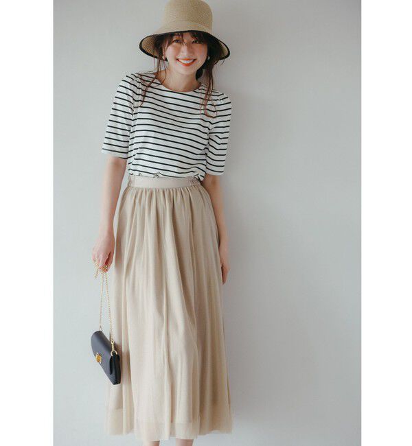 any SiS「【スタイリストコラボ】ジレ&times;ラメチュールスカート セットアップ」|スーツ|