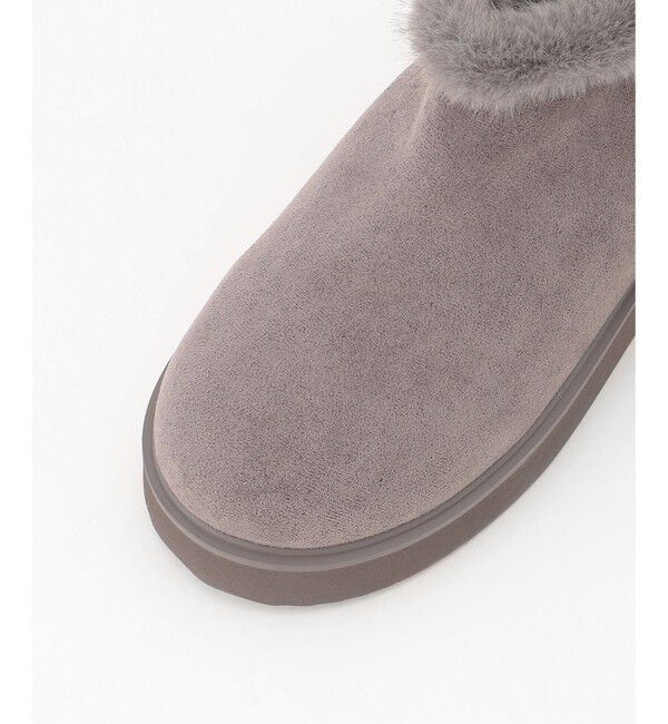 ANY SIS「【23.0~24.0cm】ボリュームソールフェイクムートン ブーツ」|ショートブーツ|