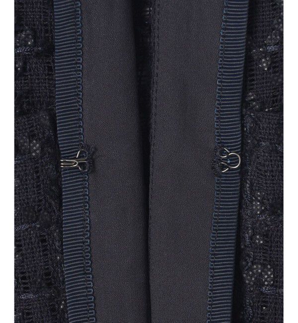 ANY SIS「リボンヤーンシアーツイード ジャケット」|ノーカラージャケット|