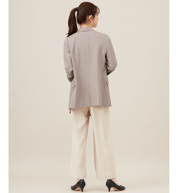 ANY SIS「【UVカット・接触冷感・吸水速乾】スマートビューティストレッチ  ダブルブレストジャケット」|テーラードジャケット|