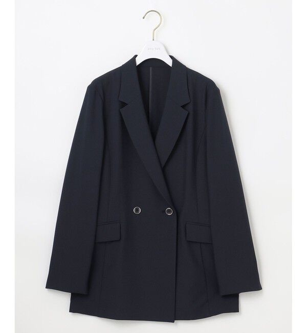 ANY SIS「【UVカット・接触冷感・吸水速乾】スマートビューティストレッチ  ダブルブレストジャケット」|テーラードジャケット|