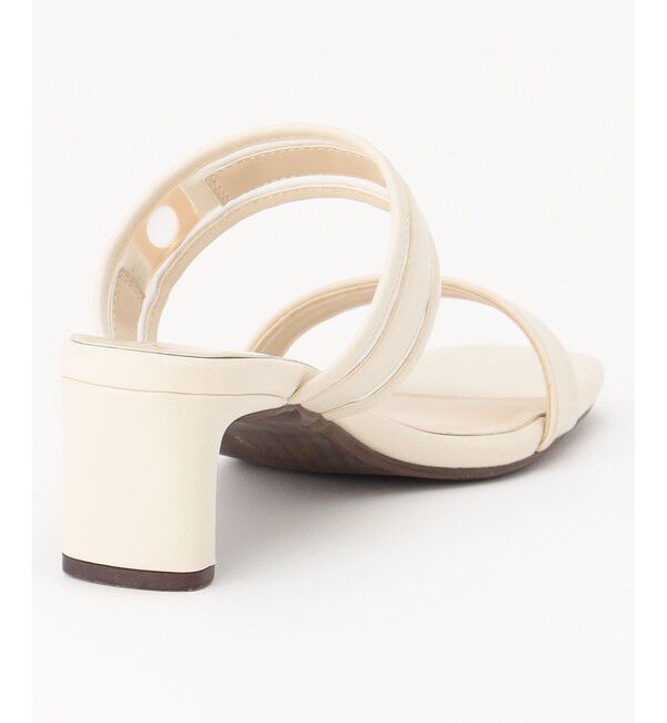 ANY SIS「【23.0~24.0cm】シアーメタルバックルヒール サンダル」|サンダル|