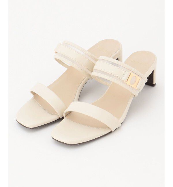 ANY SIS「【23.0~24.0cm】シアーメタルバックルヒール サンダル」|サンダル|