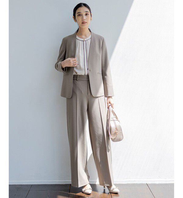 ANY SIS「ビューティサーモ2WAYストレッチ ノーカラージャケット」|ノーカラージャケット|