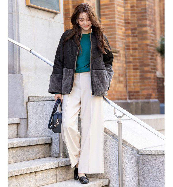 ANY SIS「ビューティサーモ2WAYストレッチ ワイドパンツ」|その他|